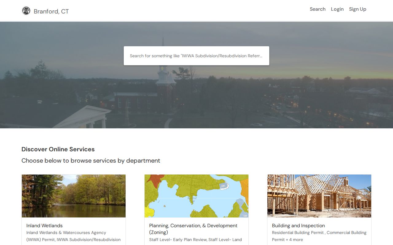 Branford residents directory OpenGov records source