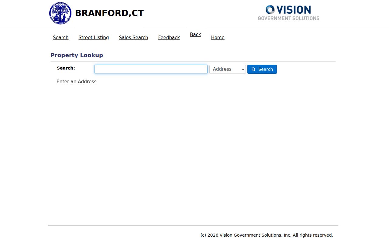 Branford residents directory Vision assessor search