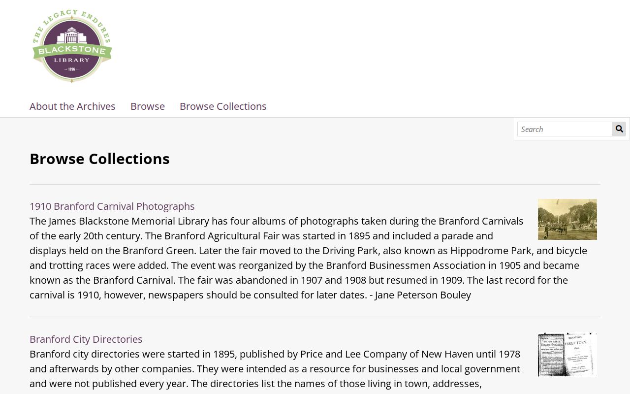 Branford previous residents Blackstone house-history resources