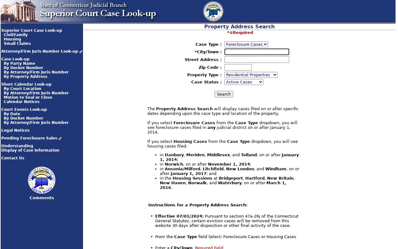 Branford resident lookup property-address court search